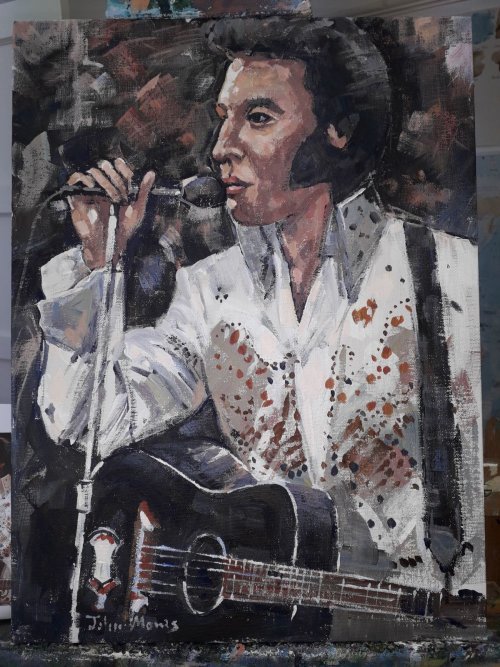 SOLD Acrylic. Elvis