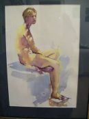 1 hour watercolour sketch on good quality paper.