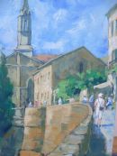 Spent only 1/2 hour on this painting Village in Tuscany