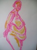 Pastel on paper