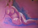 Pastel on sugar paper