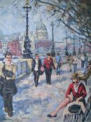 SOLD.St Pauls Cathedral from the South Bank London.