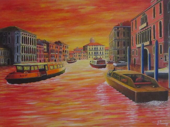 GRAND CANAL GOLDEN SUNSET (for sale £200)