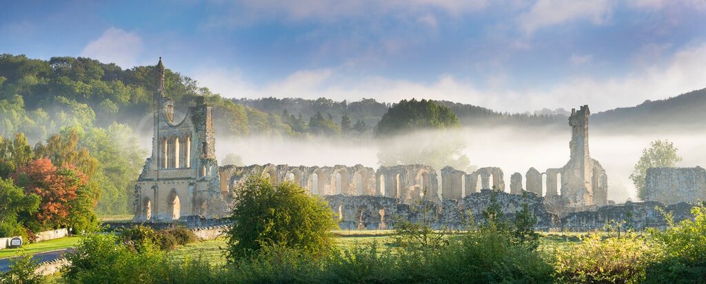 JPP1597 Byland Abbey Panorama North Yorkshire