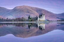 JPP2857 Kilchurn Castle, Loch Awe Scotland,  Winter Sunrise