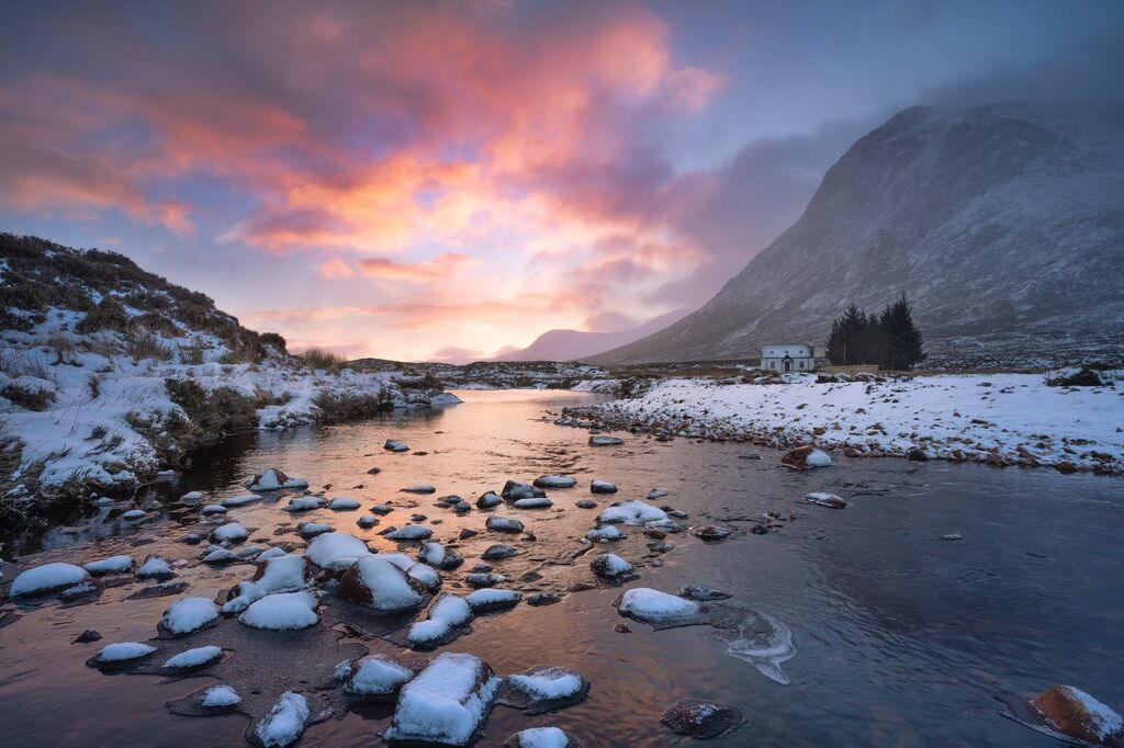 JPP3902 Glencoe mid-winter sunrise