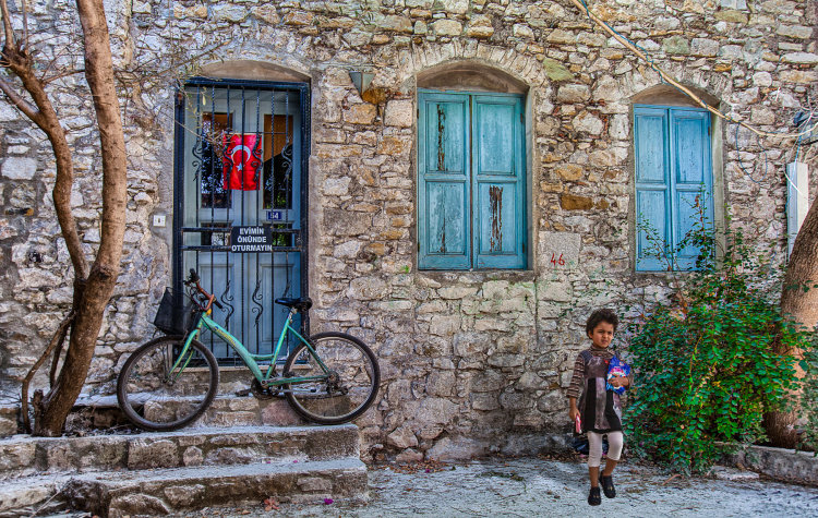 Girl with Bike