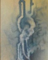 Suspension1 Iron, Cloth, Clouds