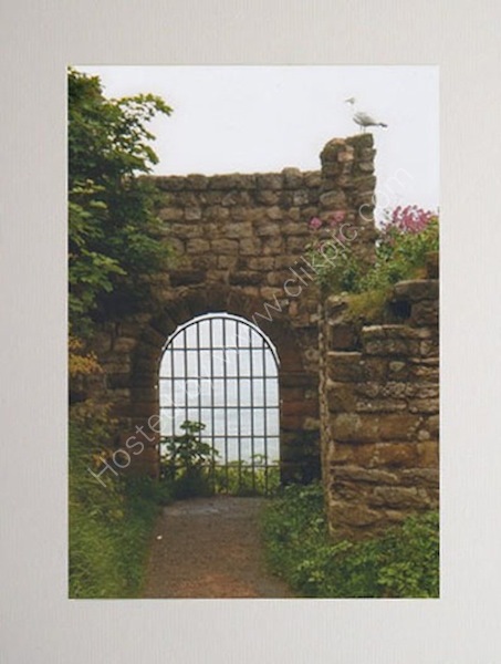 Guarding the Battery Gate at Scarborough Castle.