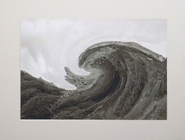 Scarborough Castle Meets Hokusai's Wave.