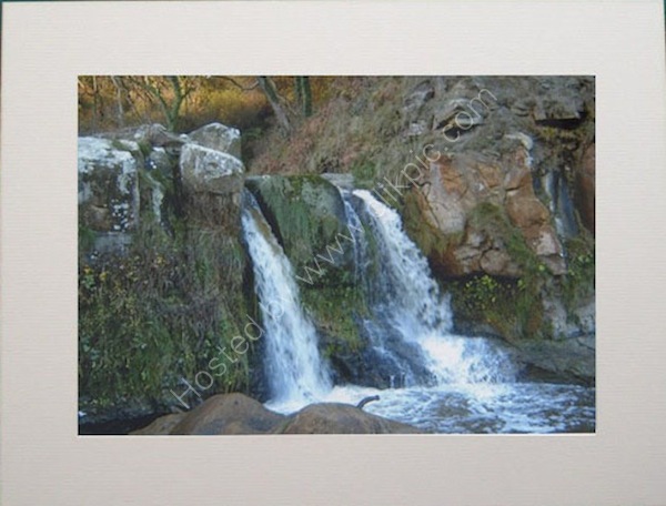 Waterfall at Hayburn Wyke near Scarborough.