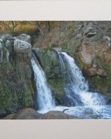 Waterfall at Hayburn Wyke near Scarborough.