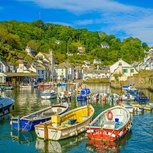 June, Polperro.