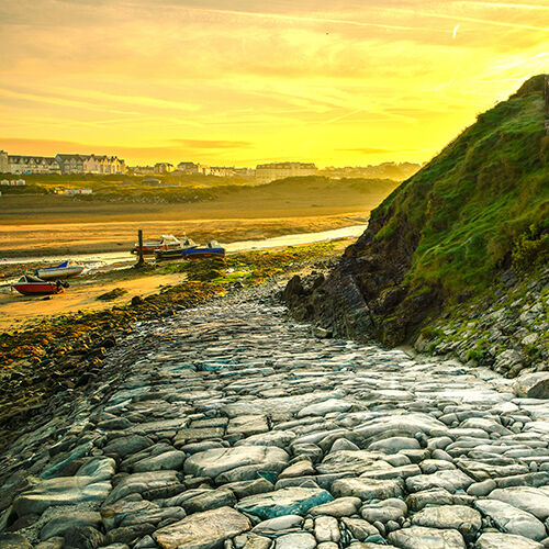 October, The Breakwater, Bude.