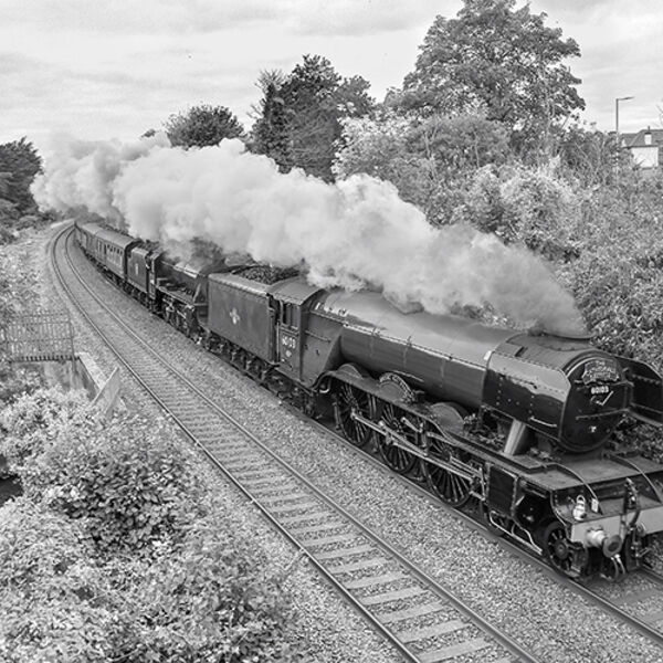 The Flying Scotsman leaving Plymouth
