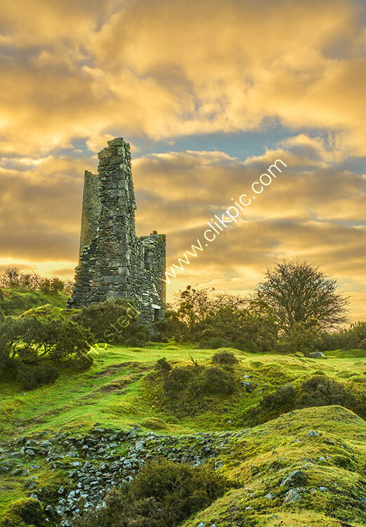 Mines ruins in Gonamena valley, nr Minions.