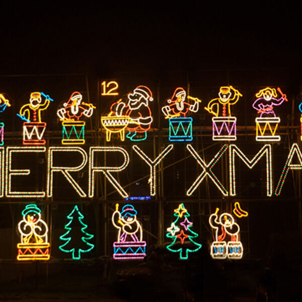December Angarrick Christmas Lights, nr Hayle.