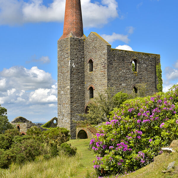 The South Pheonix Mine pump house, at Minions on Bodmin Moor.