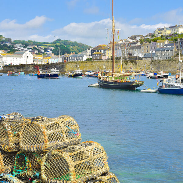 The Outer harbour at Mevagissey.