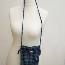 Denim Blue Cotton Pouch Bag