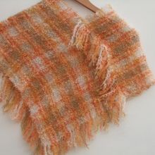 Orange Boucle Child's Poncho
