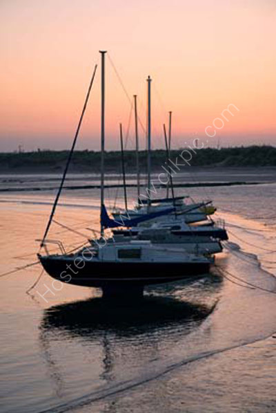 Sunset at Beadnell Bay Northumberland.