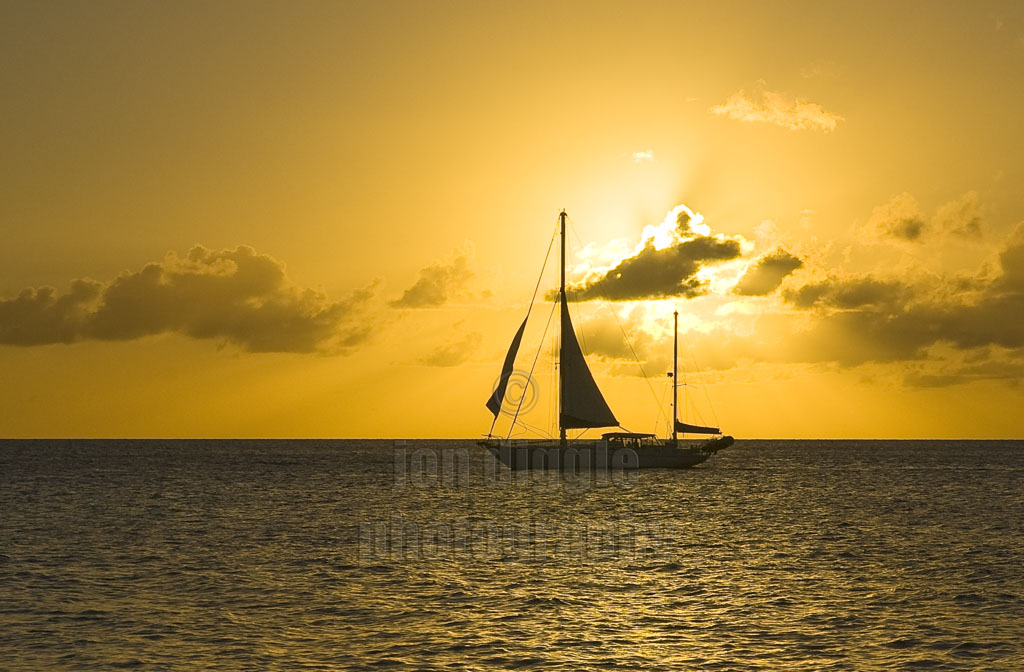 Into the sunset St Lucia
