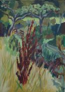 August acrylic on canvas 18x13cm SOLD