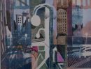 docklands 3<br>
Lino cut print and Indian ink<br>
52x42cm