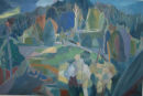 Imagining the Great North Wood oil on canvas 100x60cm 2010