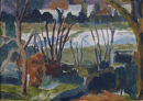 Receding Snow acrylic on canvas 21x15cm 2010