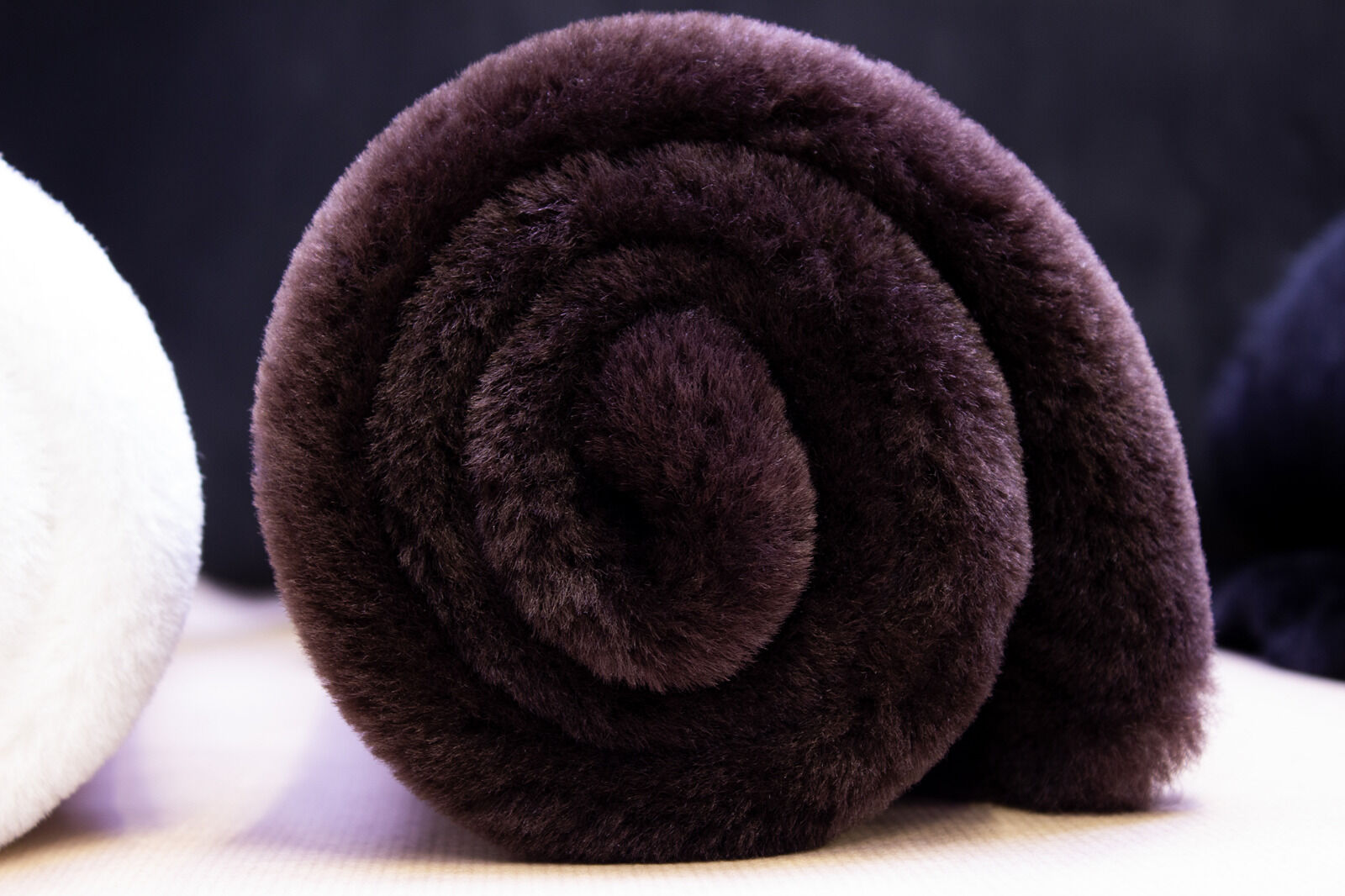 Brown lambswool