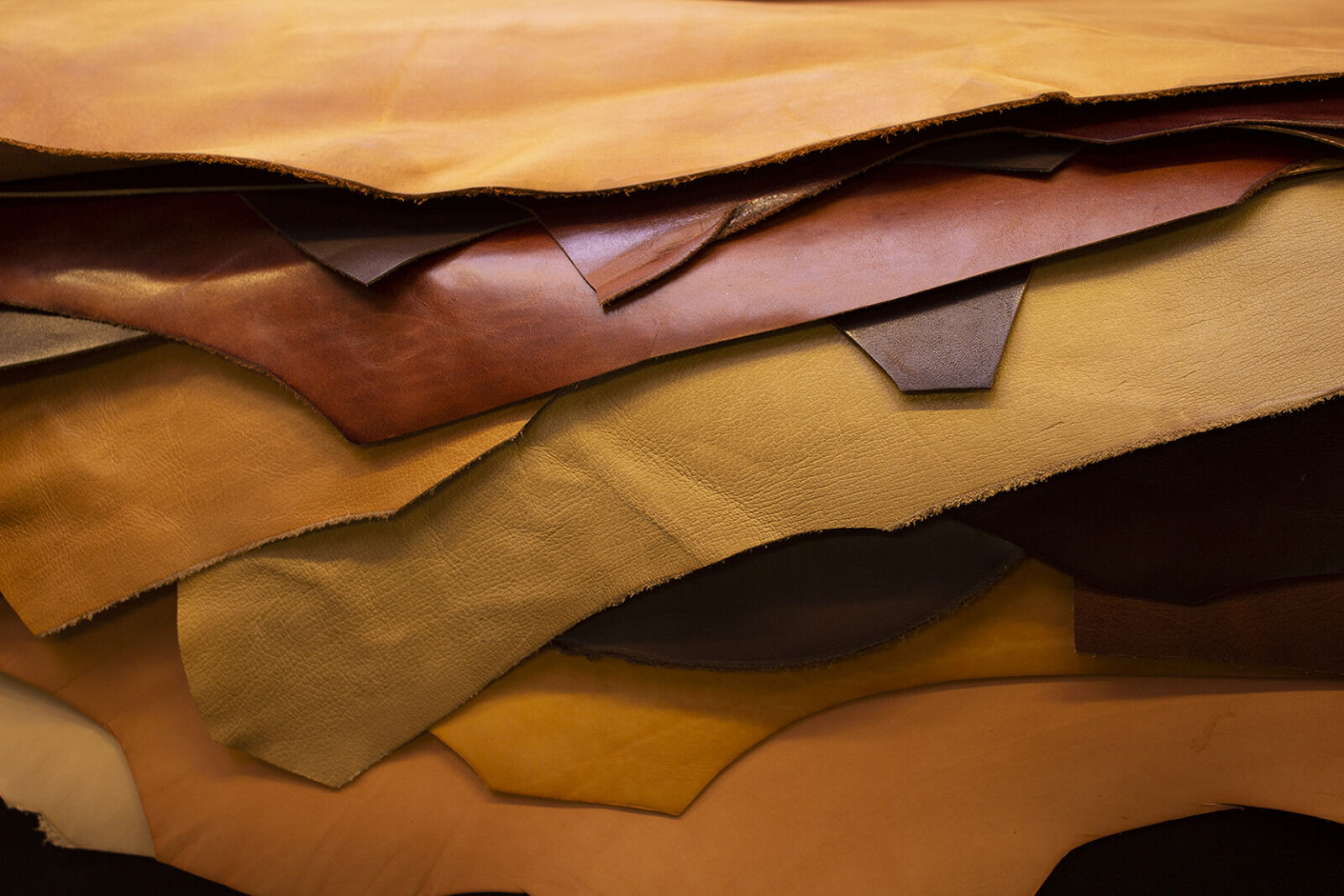 Various leather skins