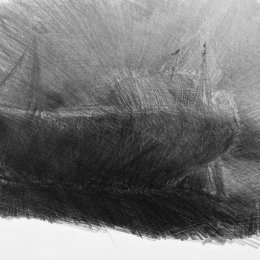 'Trawler' Graphite on Paper 2017 60 x 45cms
