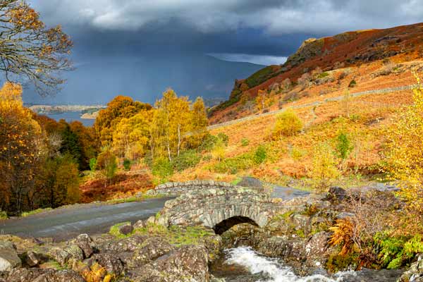 Ashness Bridge in Autumn 2 Print