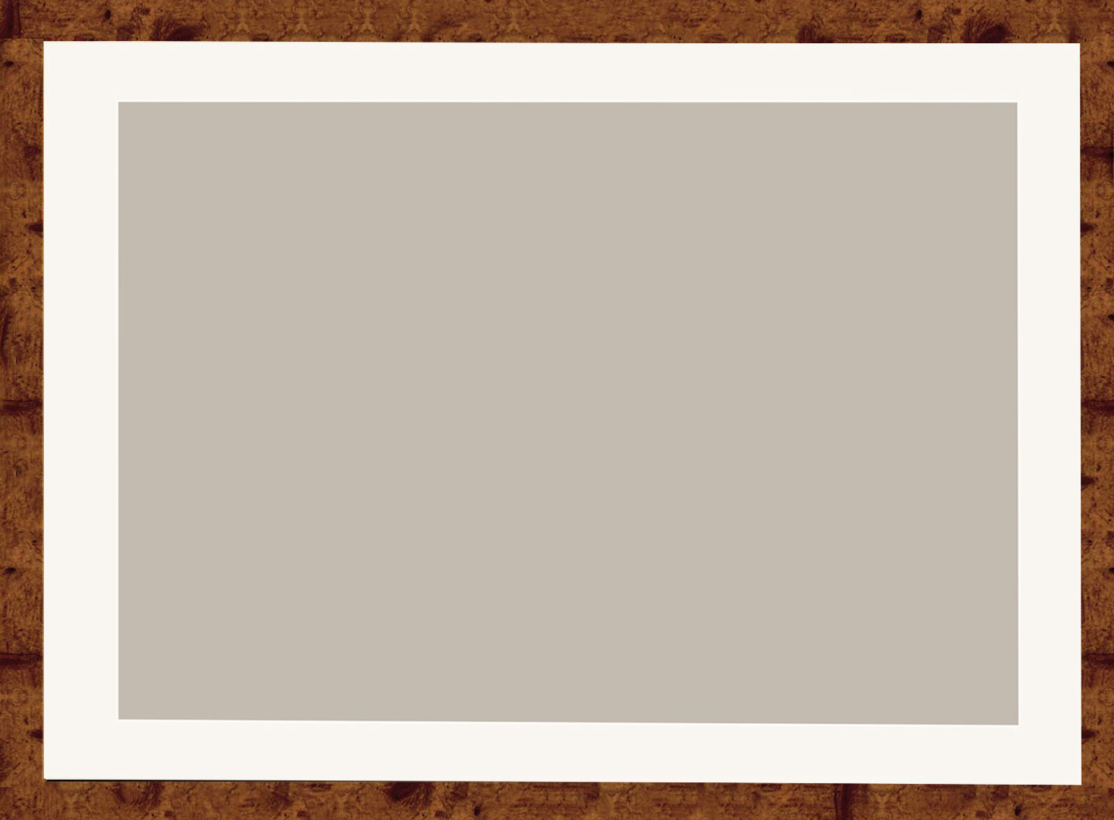 Box wood laminate frame for landscape prints