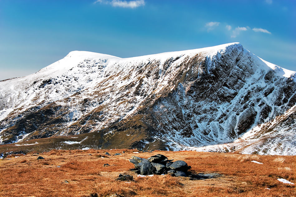 Blencathra Summits from Bannerdale Crags.