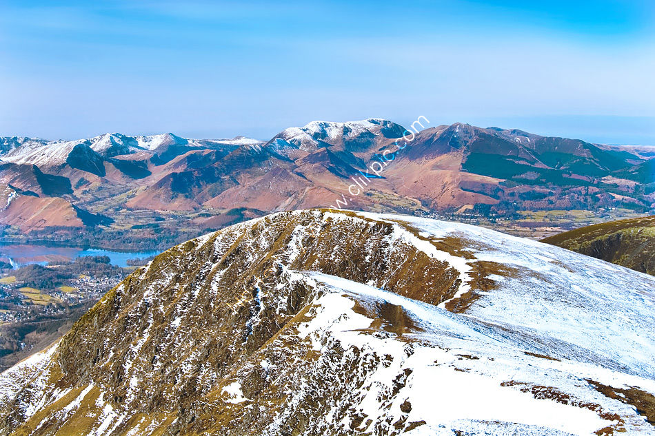 The Derwent Fells from Blencathra eastern summit