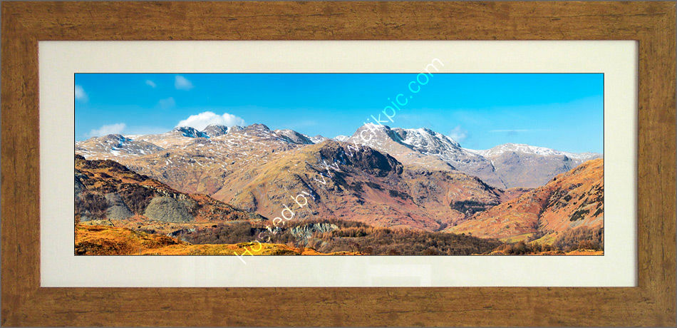 Bowfel Range across Little Langdale Framed