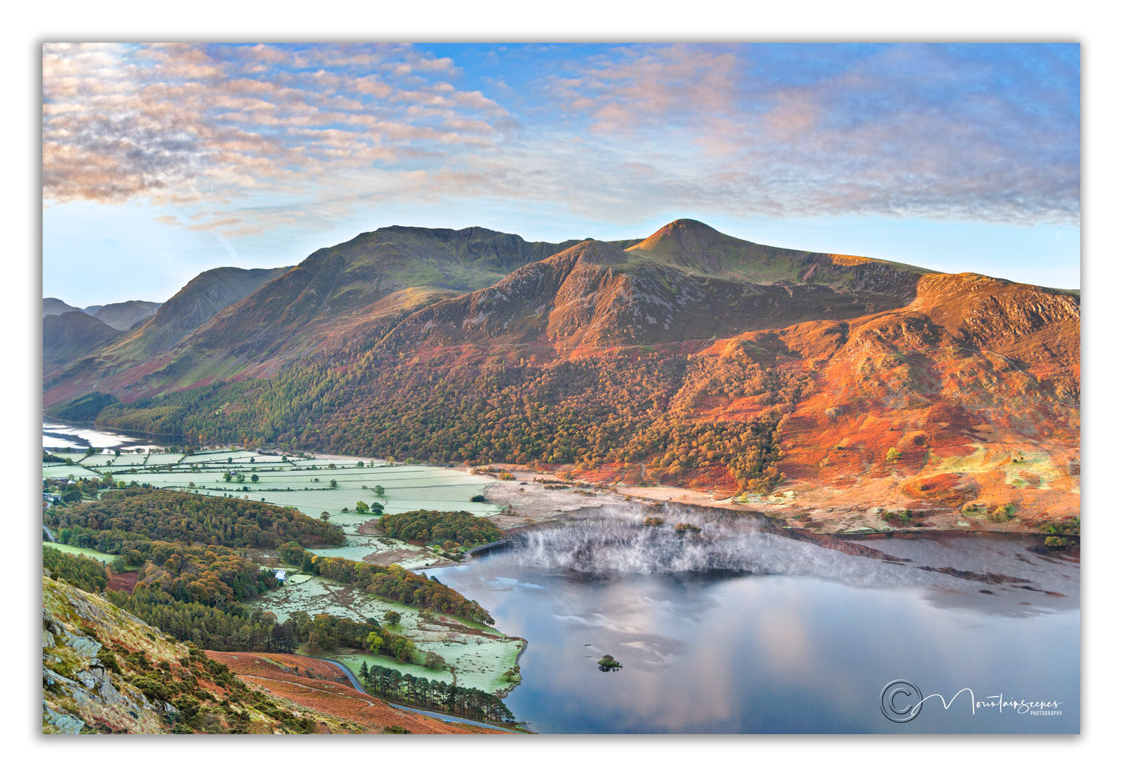 Dawn breaks over the Buttermere Fells