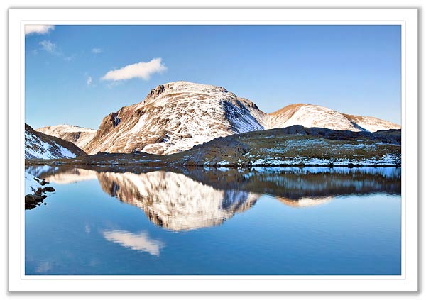 Great Gable across Sprinkling Tarn