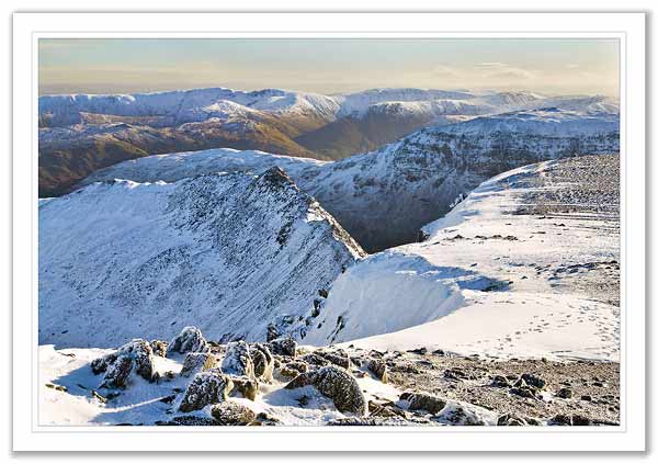 Looking down on Striding Edge