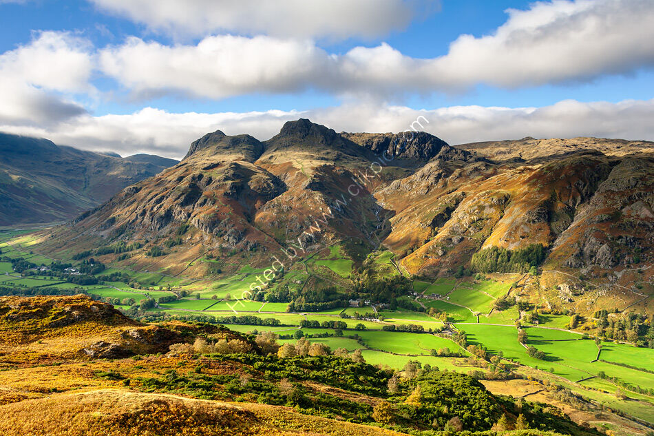 Langdale Pikes from Lingmoor Fell 2.