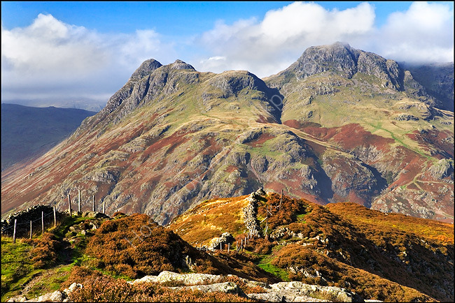 Lingmoor Fell and Langdale Pikes