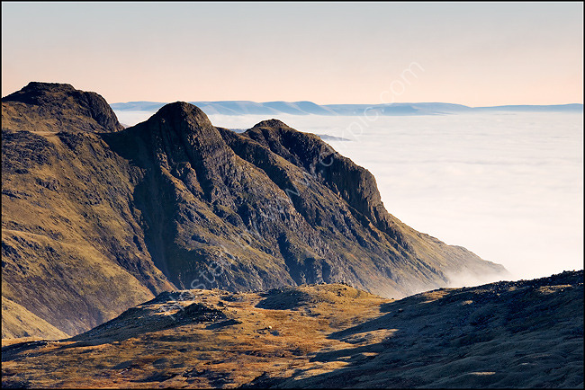 Langdale Pikes from Bowfell