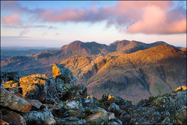 Wetherlam & Coniston Fells From Langdale Pikes