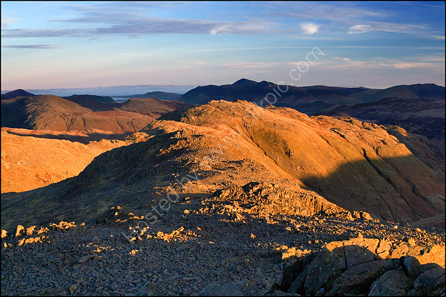 Glaramara from Esk Pike summit