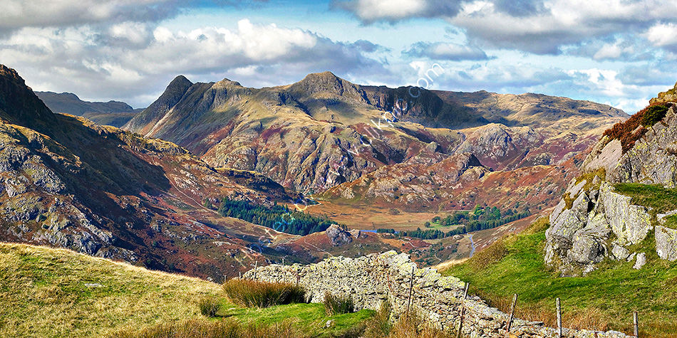 The Langdales from Wetherlam