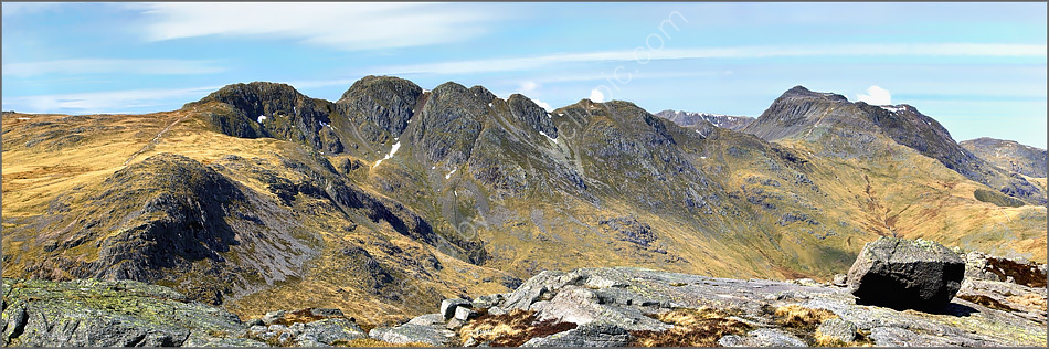 Crinkle Crags from Pike o' Blisco