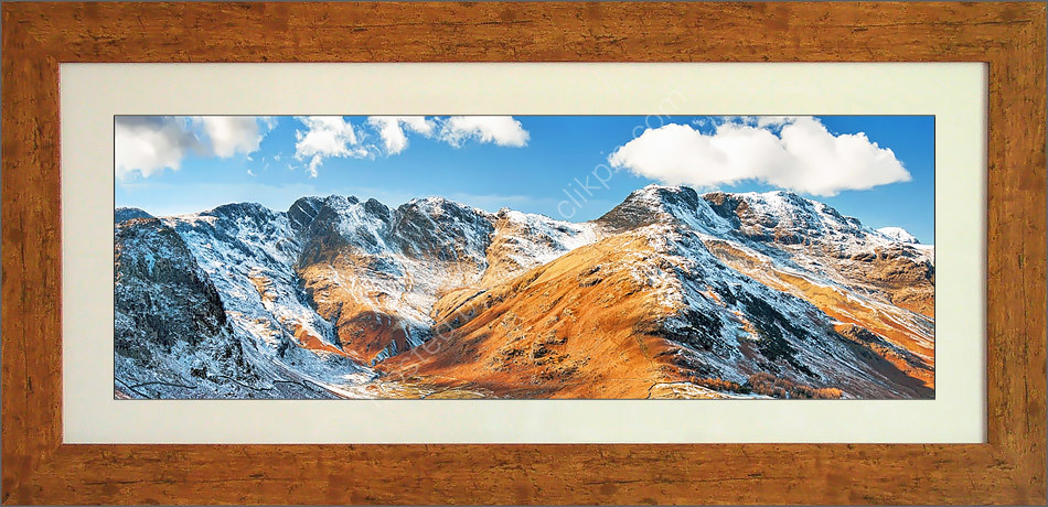 Crinkle Crags and Bowfell, captured from Side Pike, Langdale